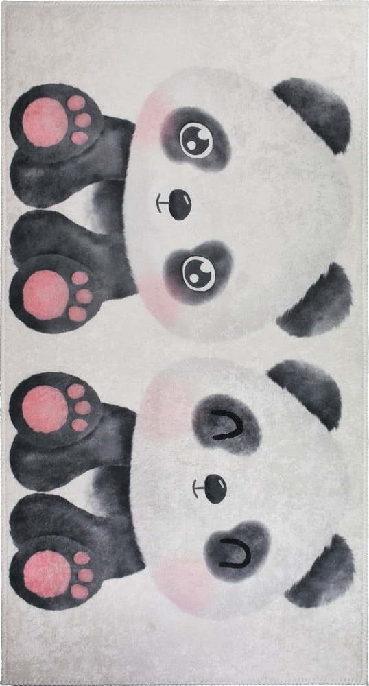 Černo-bílý dětský koberec 160x230 cm Panda Friends – Vitaus Vitaus