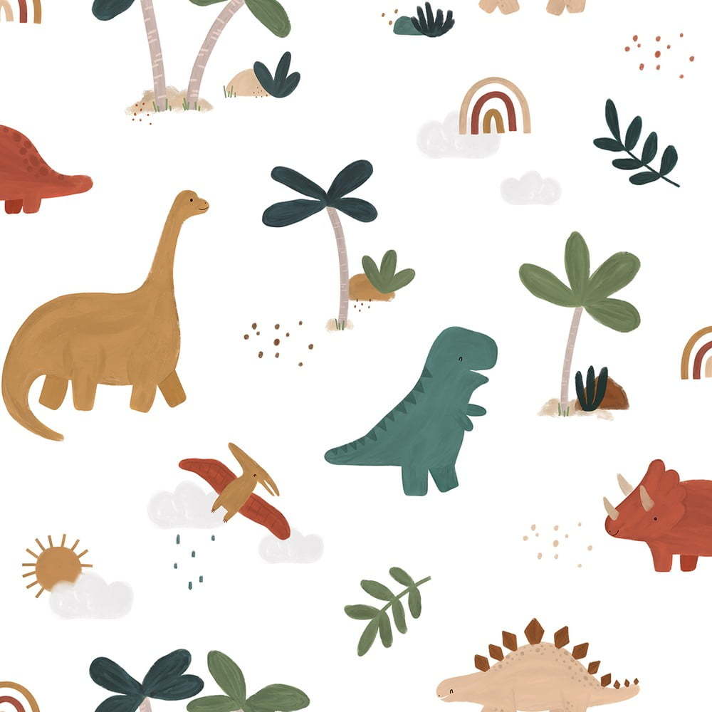 Dětská tapeta 10 m x 50 cm Cool Dinosaurs – Lilipinso Lilipinso