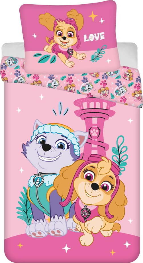 Dětské povlečení na jednolůžko z mikrovlákna 140x200 cm Paw Patrol – Jerry Fabrics Jerry Fabrics