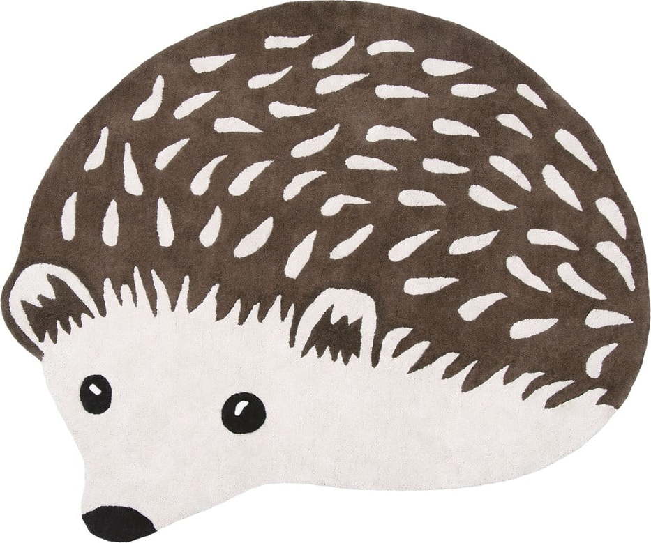 Hnědý dětský koberec 120x105 cm Hedgehog – Lilipinso Lilipinso