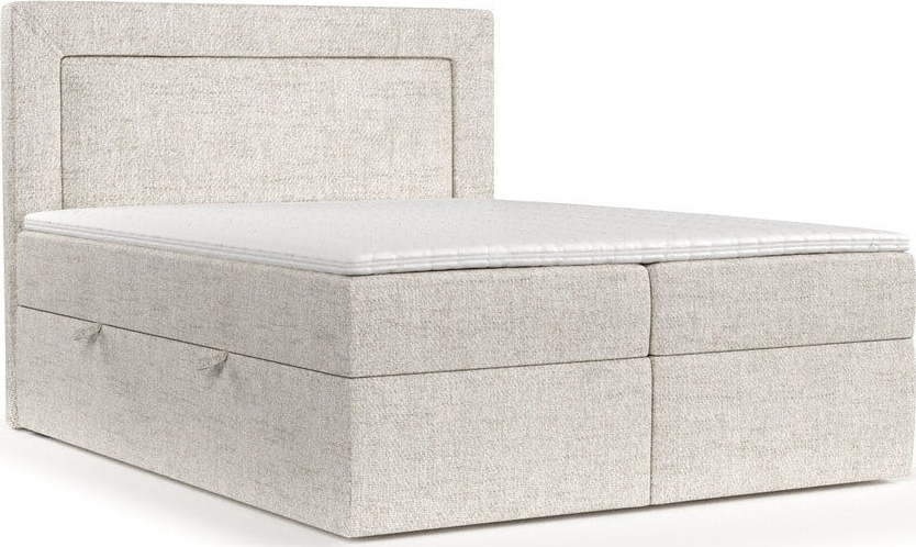 Krémová boxspring postel s úložným prostorem 180x200 cm Imagine – Maison de Rêve Maison de Reve