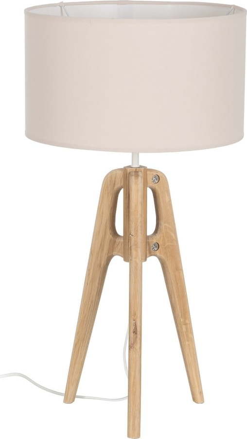 Krémová stolní lampa s textilním stínidlem (výška 67 cm) – Ixia Ixia