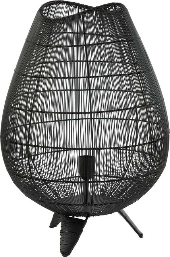 Matně černá stolní lampa s kovovým stínidlem (výška 56 cm) Yumi – Light & Living Light & Living