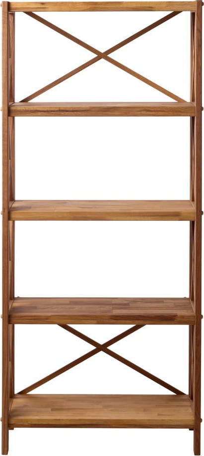 Regál z dubového dřeva v přírodní barvě 70x161 cm X-Shelf – Unique Furniture Unique Furniture