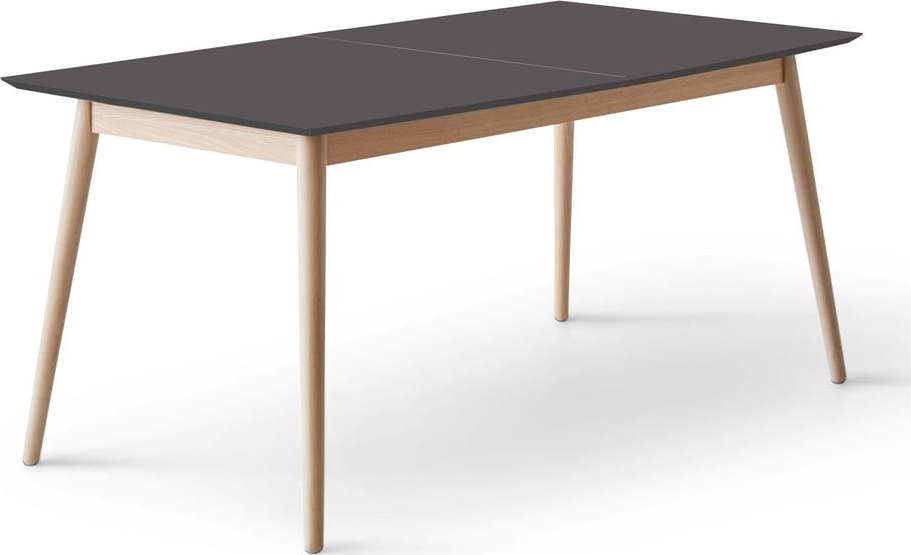 Rozkládací jídelní stůl s černou deskou v černo-přírodní barvě 90x165 cm Meza – Hammel Furniture Hammel Furniture