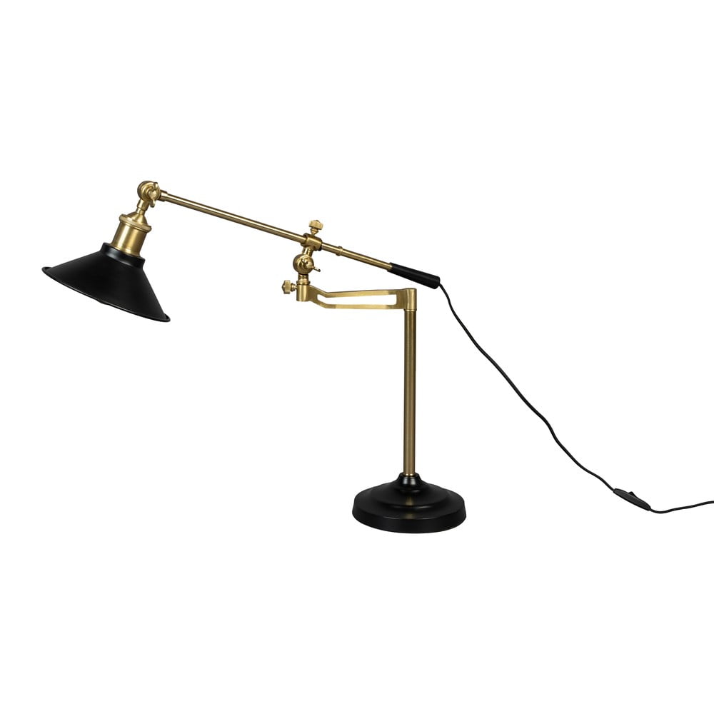 Stolní lampa v černé a zlaté barvě (výška 50 cm) Penelope – Dutchbone Dutchbone