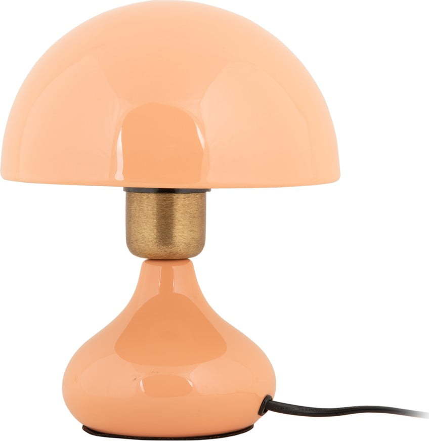 Stolní lampa v lososové barvě s kovovým stínidlem (výška 23 cm) Binc – Leitmotiv Leitmotiv