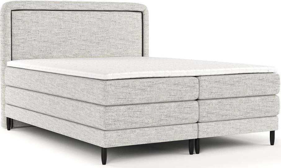 Světle šedá boxspring postel 200x200 cm Dove – Maison de Rêve Maison de Reve