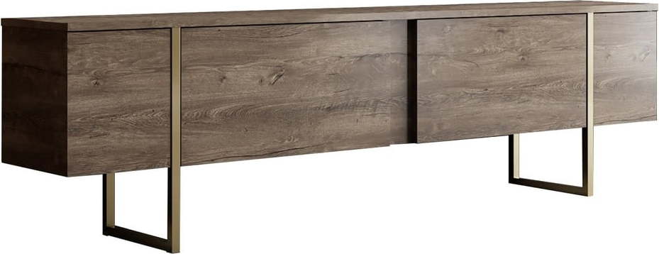 TV stolek v dekoru ořechu v přírodní barvě 180x30 cm Luxe – Kalune Design Kalune Design