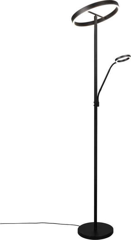 Černá LED stojací lampa (výška 180 cm) Willis – Trio TRIO