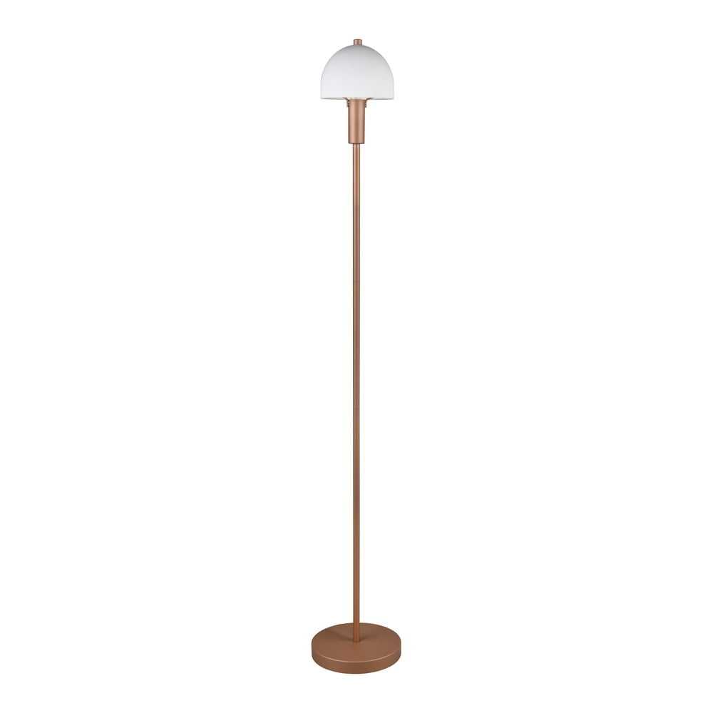 Stojací lampa v bronzové barvě se skleněným stínidlem (výška 120 cm) Glenn – Trio TRIO