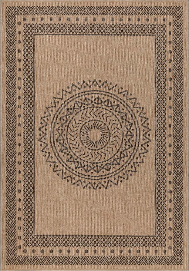 Venkovní koberec v černo-přírodní barvě 160x230 cm Dhaka – Ayyildiz Carpets Ayyildiz Carpets